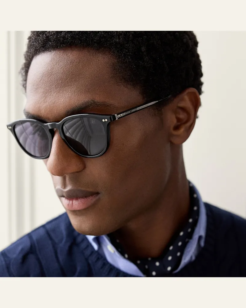 Ralph Lauren Runde Sonnenbrille Automotive Black