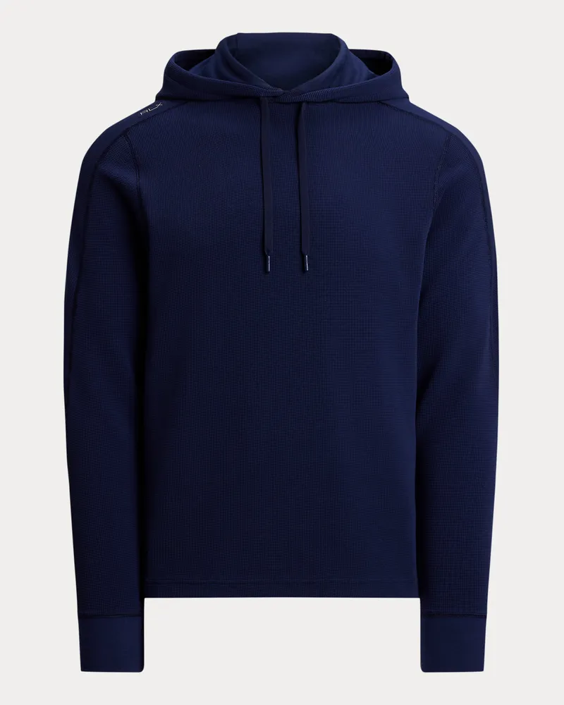 Ralph Lauren Performance-Kapuzenshirt aus Waffelpiqué Blue