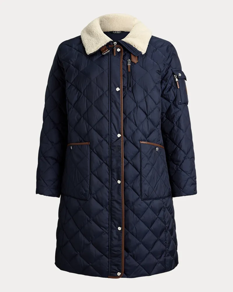 Ralph Lauren Plus Größen - Daunenmantel mit Rautensteppung Blue