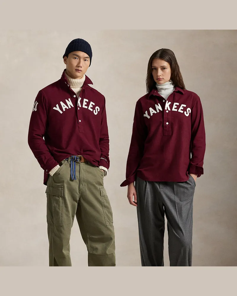 Ralph Lauren Chamois-Hemd Polo  Ralph Lauren Lauren Yankees Red