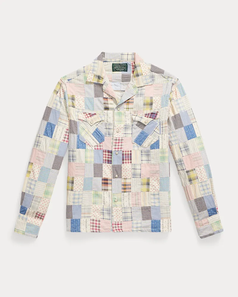 Ralph Lauren Classic-Fit Patchwork-Hemd Multi