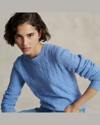 Ralph Lauren Kaschmirpullover mit Zopfmuster Blue