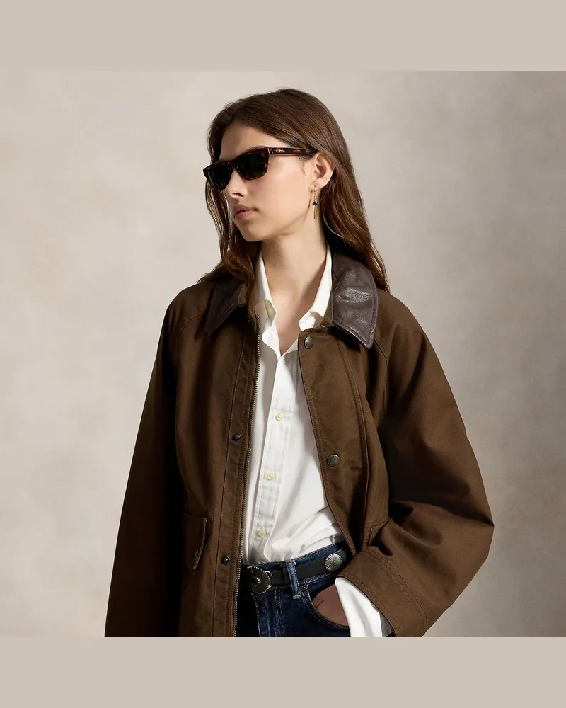 Ralph Lauren Utility-Jacke aus Baumwolle Brown