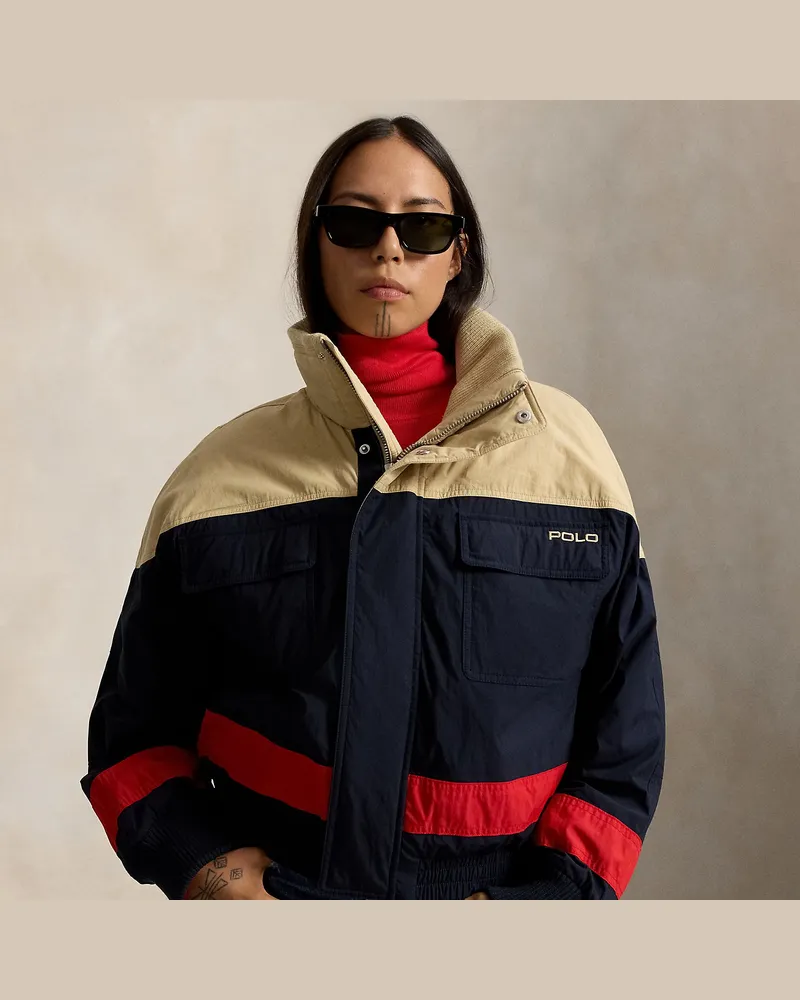 Ralph Lauren Leichte Skijacke in Color-Block-Optik Blue