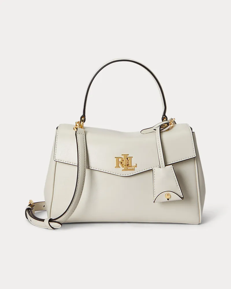 Ralph Lauren Kleine Nappaleder-Umhängetasche Farrah White