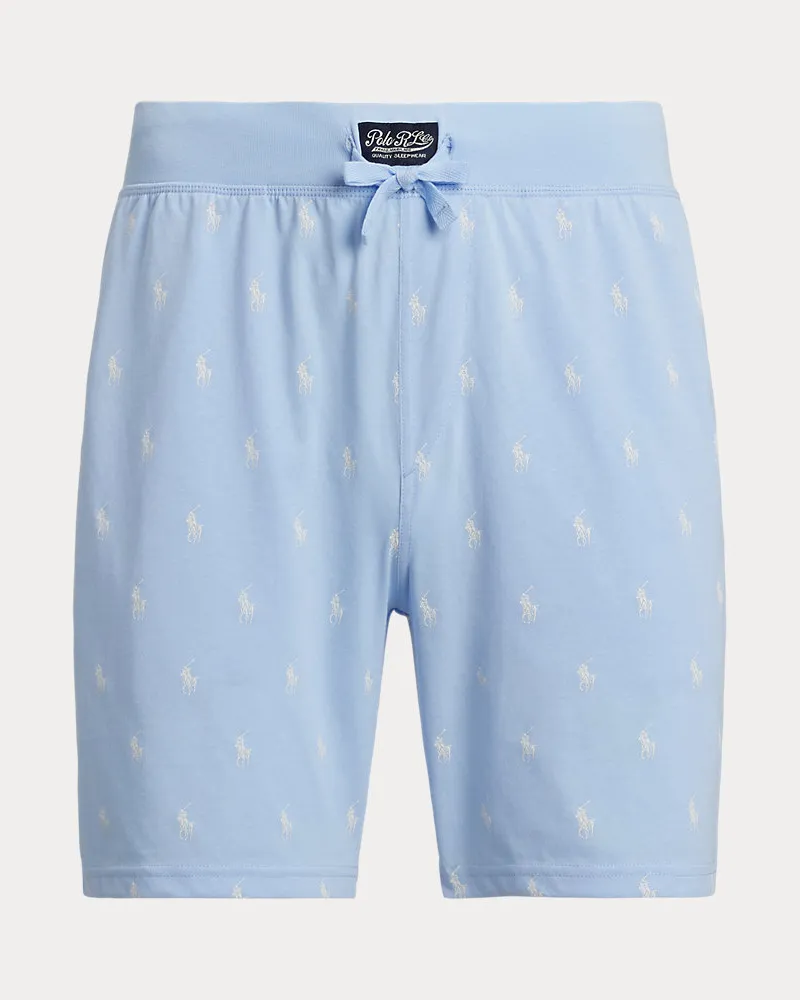 Ralph Lauren Slim-Fit Schlafshorts mit Polo Pony Blue