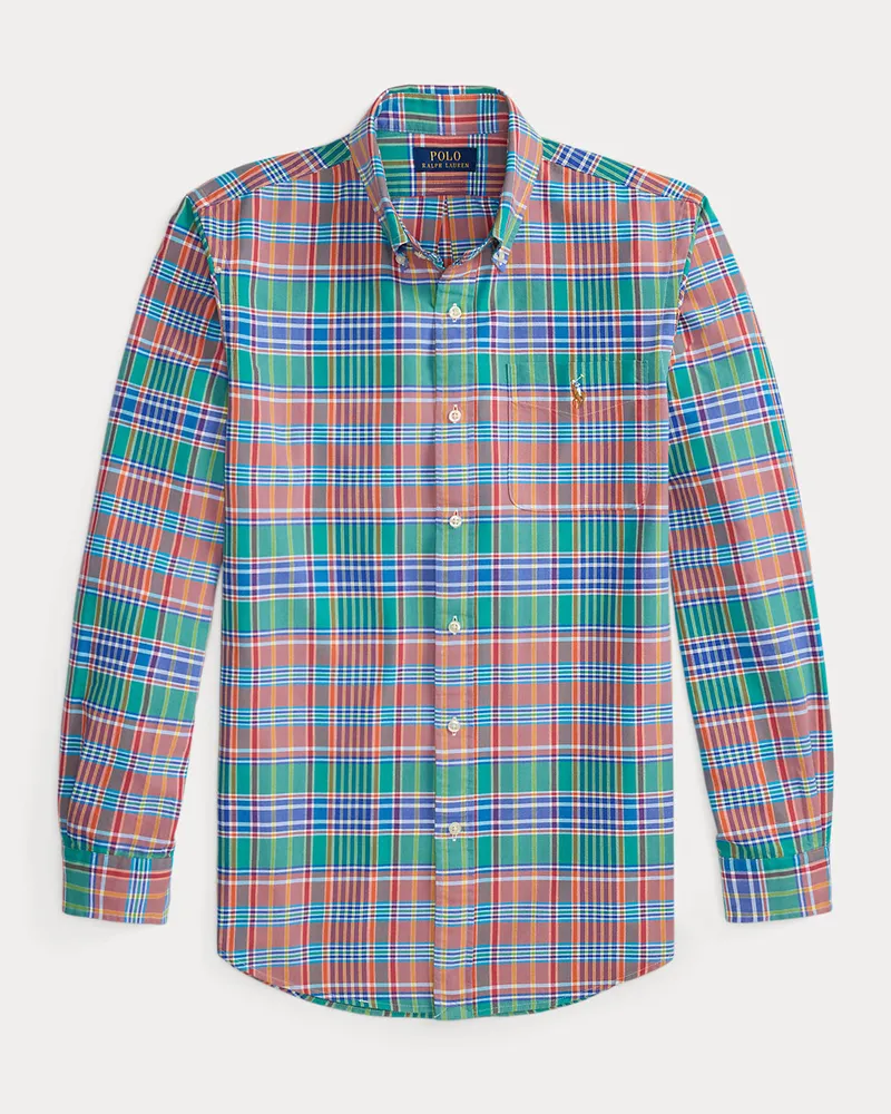 Ralph Lauren Kariertes Custom-Fit Oxfordhemd Multi