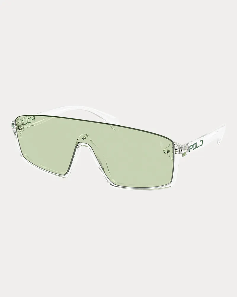 Ralph Lauren Polo-Sonnenbrille mit Schild-Silhouette White