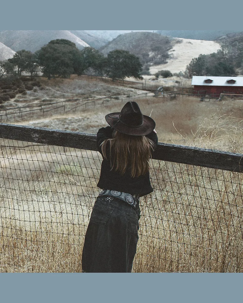 Ralph Lauren Denimrock mit Nieten Black