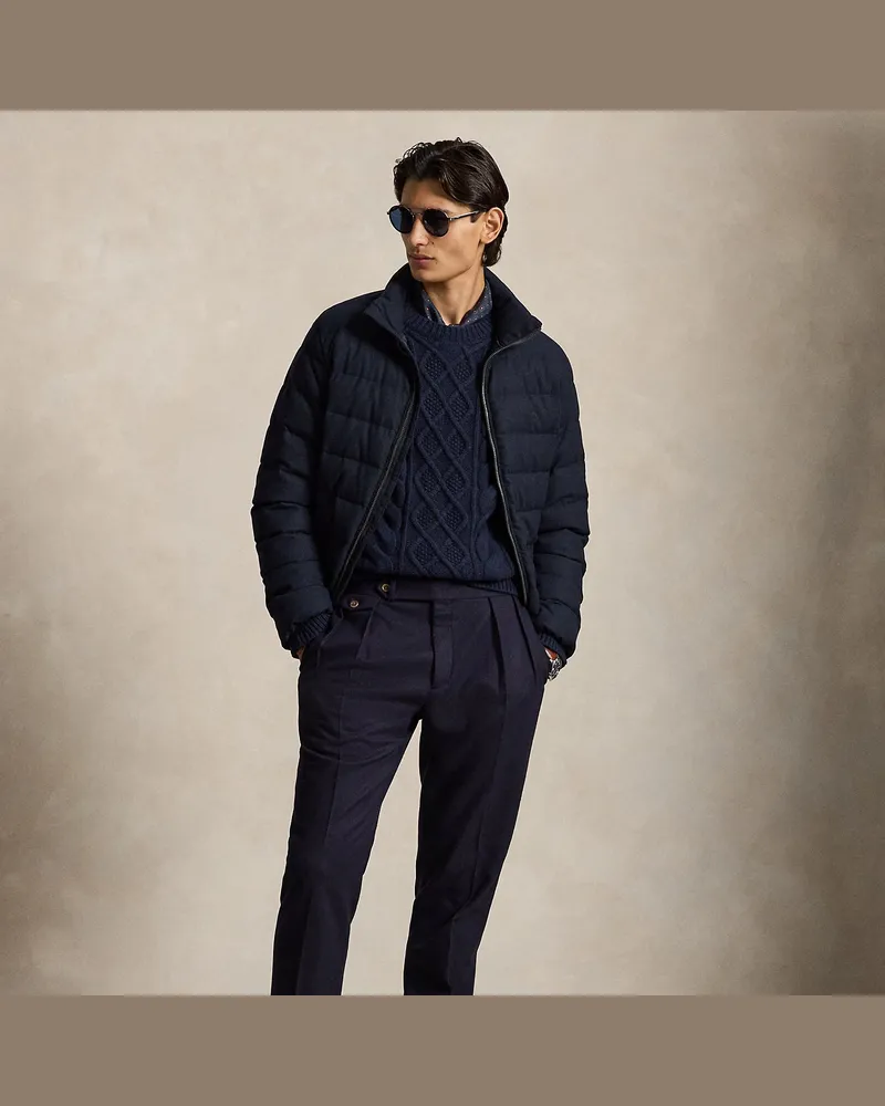 Ralph Lauren Anzughose aus Wollflanell Blue