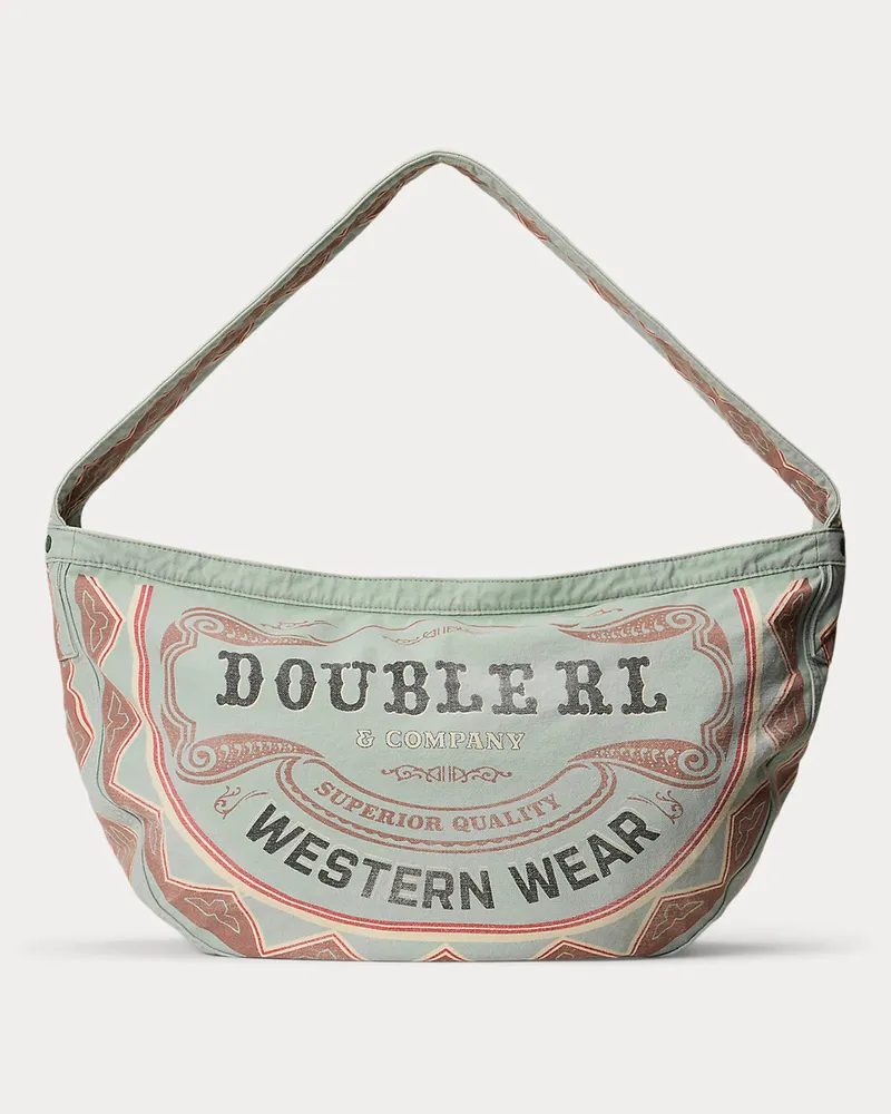 Ralph Lauren Zeitungsjungentasche aus Segeltuch Blue