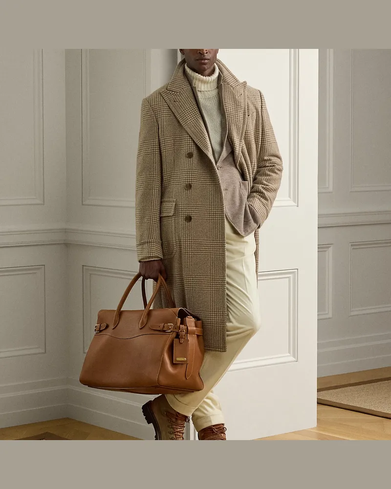 Ralph Lauren Reisetasche Bedford aus Kalbsleder Brown