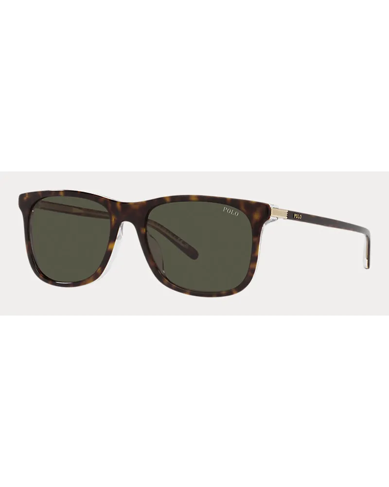 Ralph Lauren Guillochierte Sonnenbrille Brown