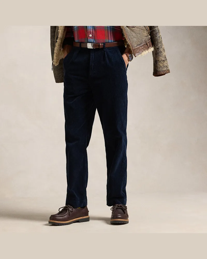 Ralph Lauren Hose Polo Prepster aus Kordsamt Blue