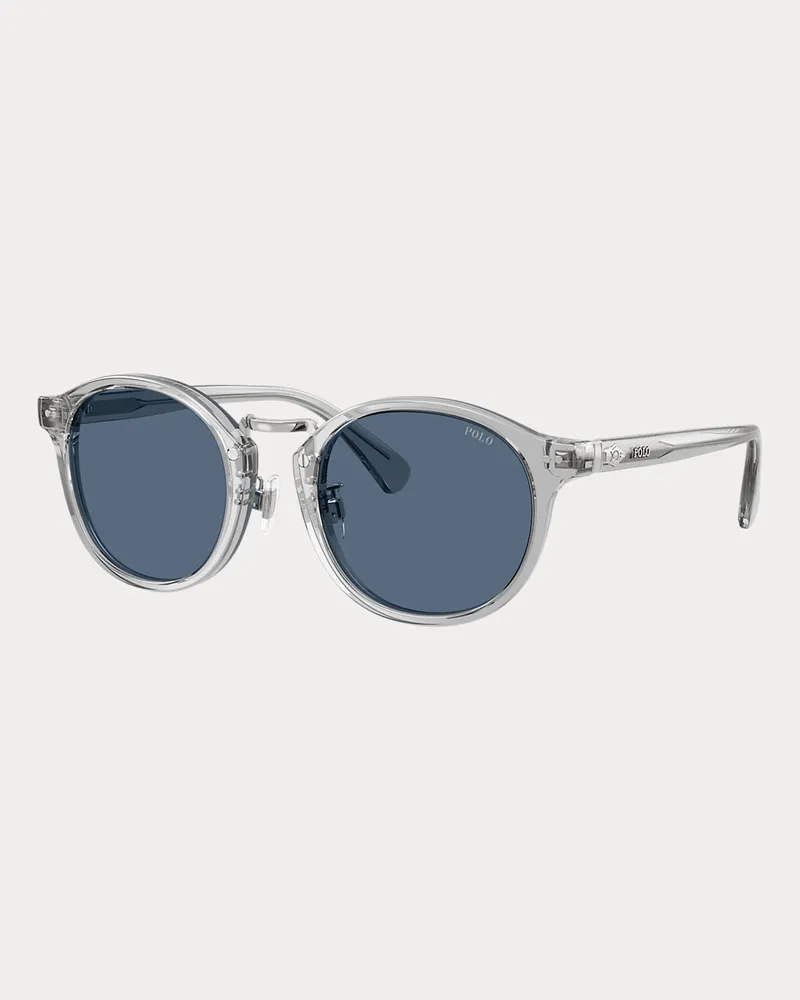 Ralph Lauren Traditionelle runde Sonnenbrille Grey
