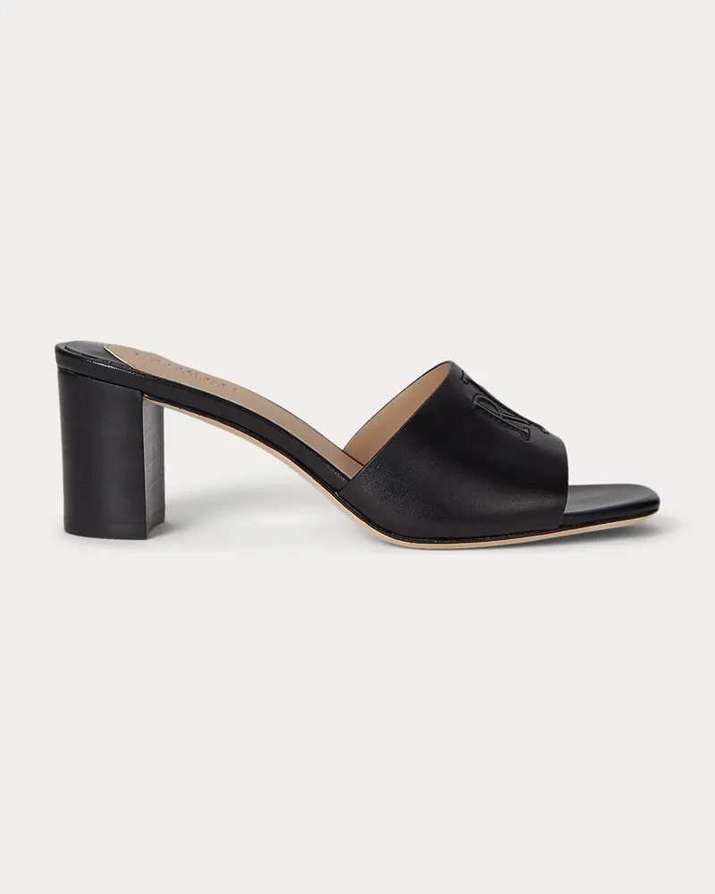Ralph Lauren Sandale Everley mit Blockabsatz Black