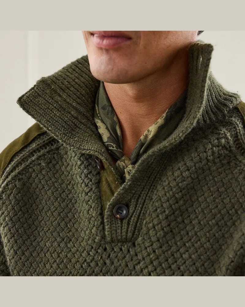 Ralph Lauren Paisley-Halstuch aus Kaschmir und Seide Green