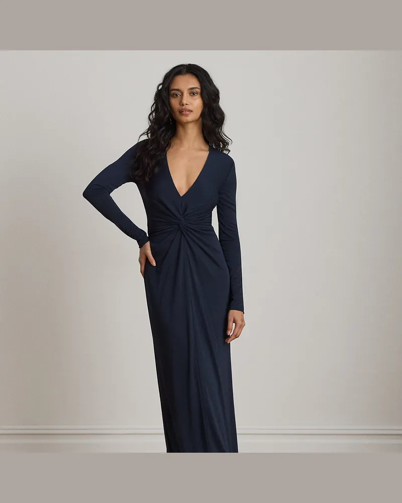 Ralph Lauren Abendkleid mit Twist-Detail Blue