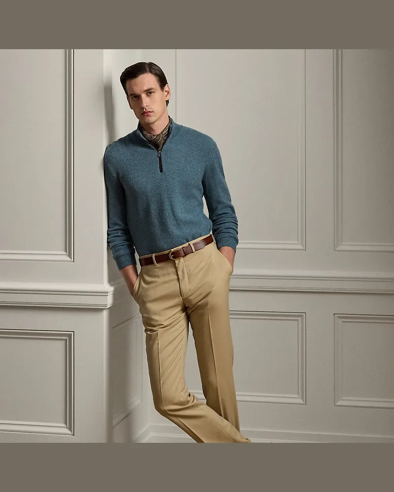 Ralph Lauren Handgeschneiderte Wollhose Gregory Tan