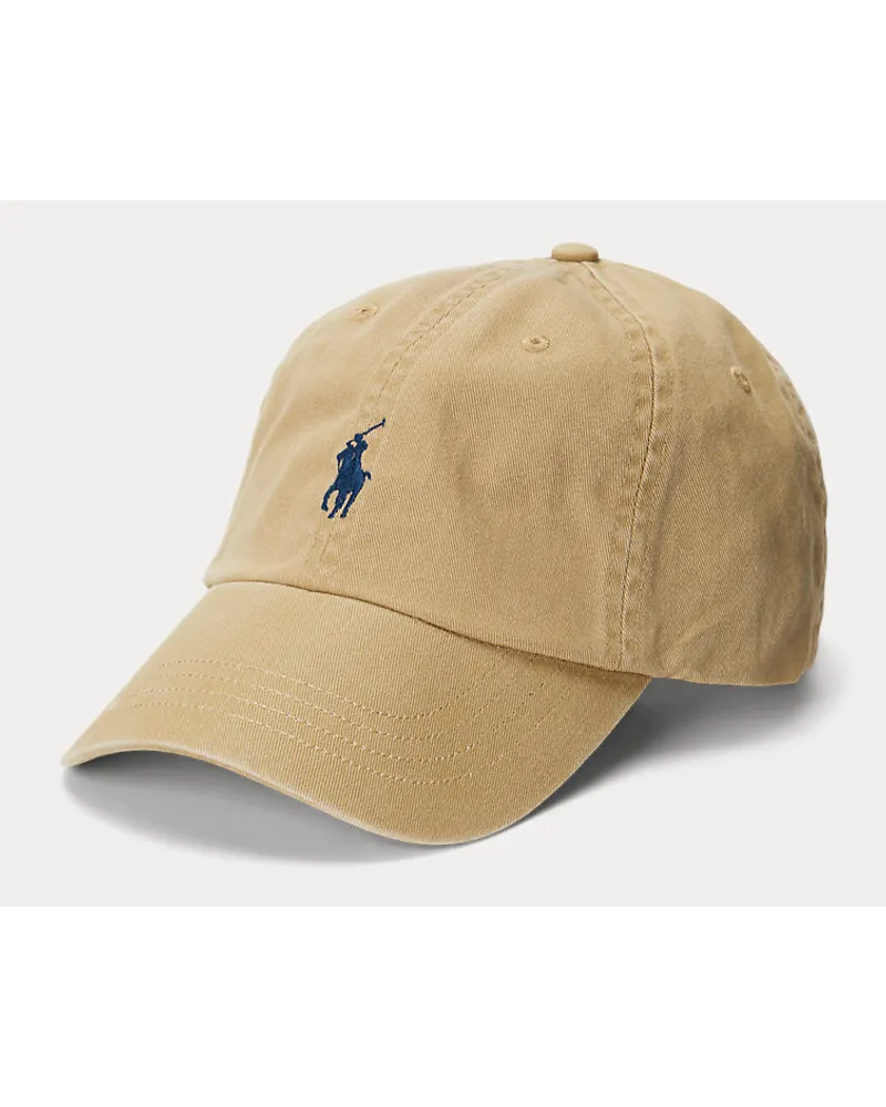 Ralph Lauren Baseballkappe aus Baumwollchino Tan