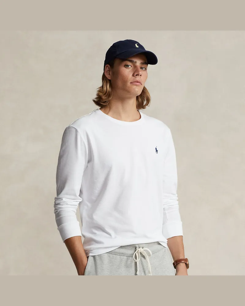 Ralph Lauren Custom-Slim-Fit Jersey-T-Shirt White