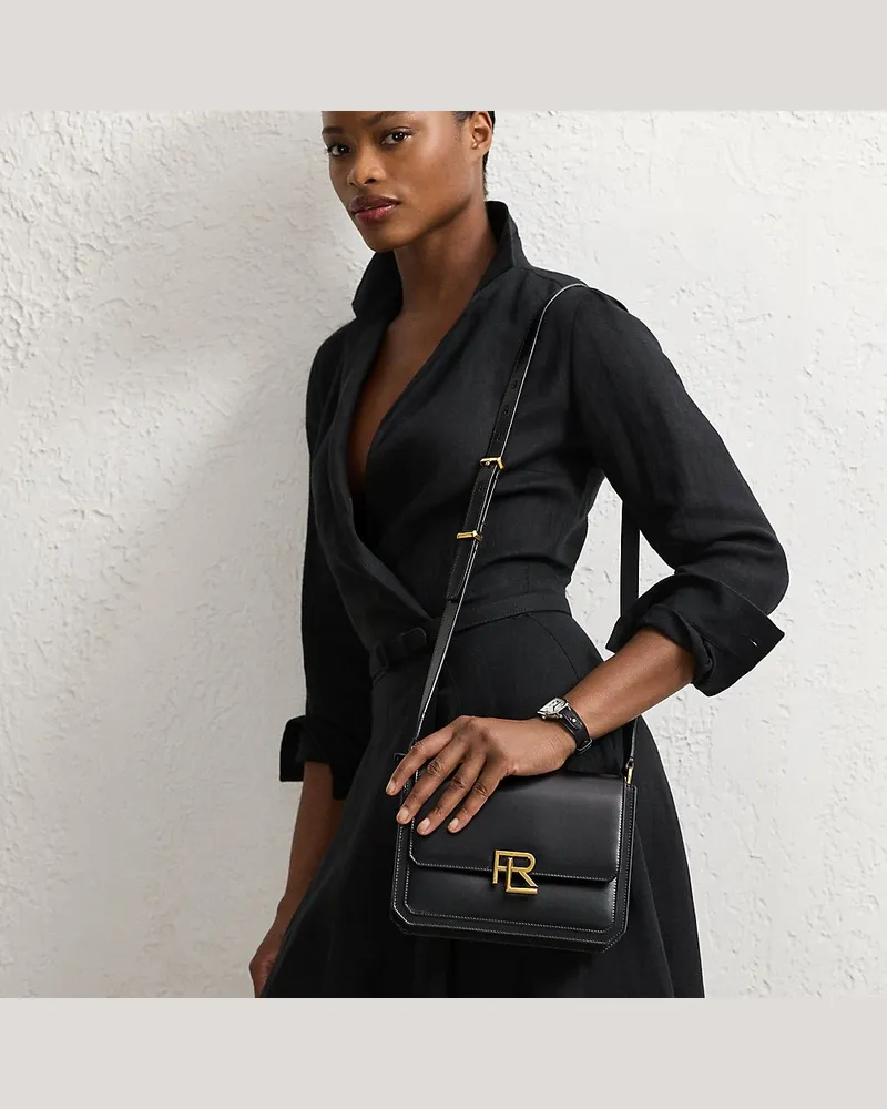 Ralph Lauren Umhängetasche RL 888 aus Kalbsleder Black