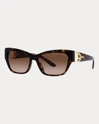 Ralph Lauren Sonnenbrille Grace in Schmetterlingsform Brown