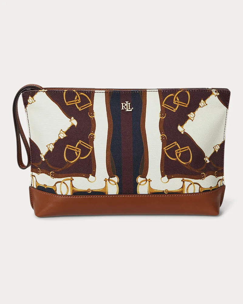 Ralph Lauren Große Pochette mit Reiter-Druck Multi