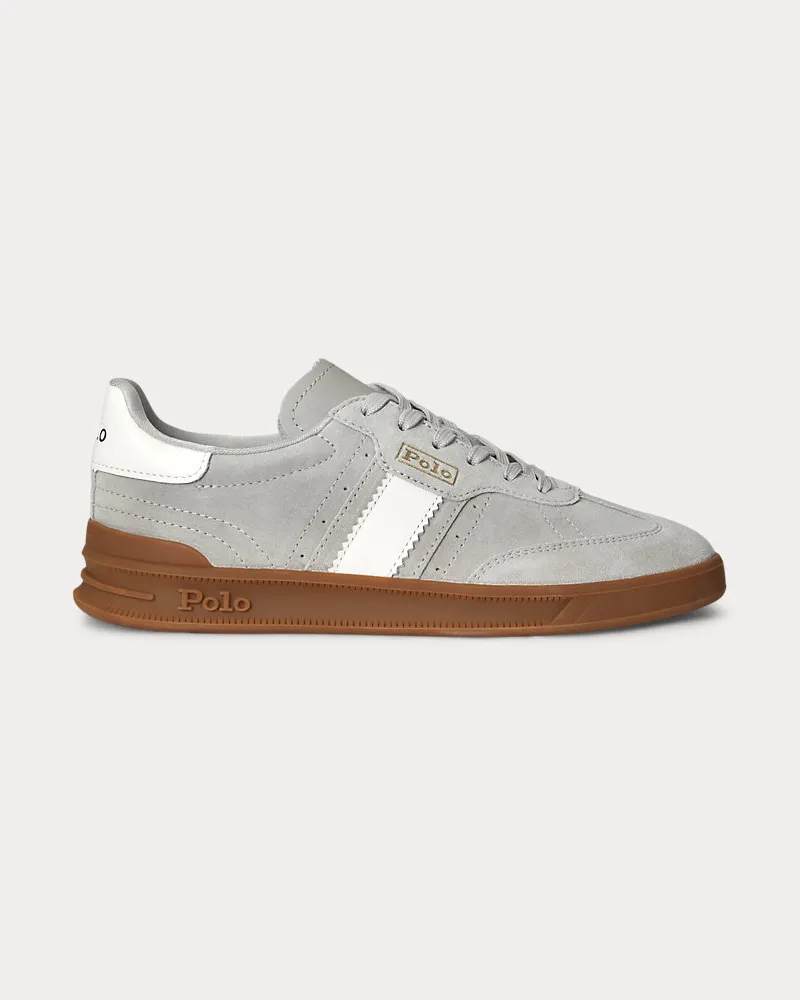Ralph Lauren Sneaker Heritage Aera aus Wildleder Grey