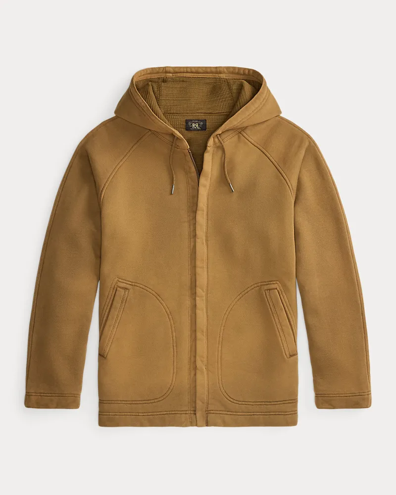 Ralph Lauren Konfektioniert gefärbte Kapuzenjacke Tan
