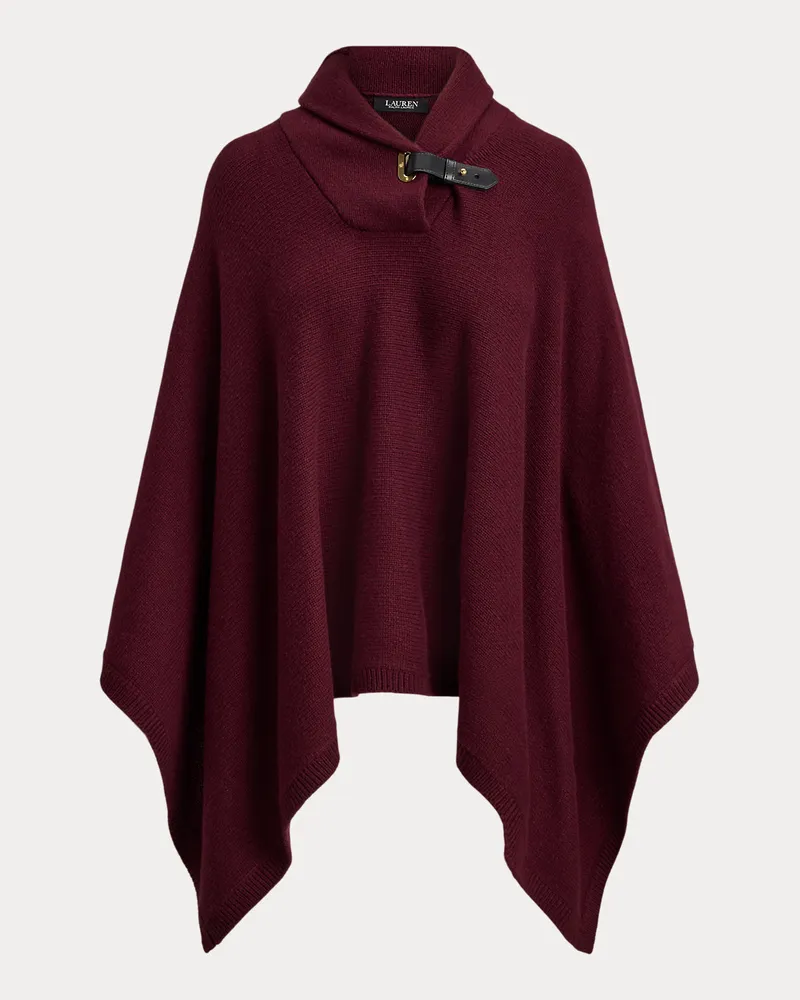 Ralph Lauren Kurzgrößen - Poncho mit Schnallenbesatz Red