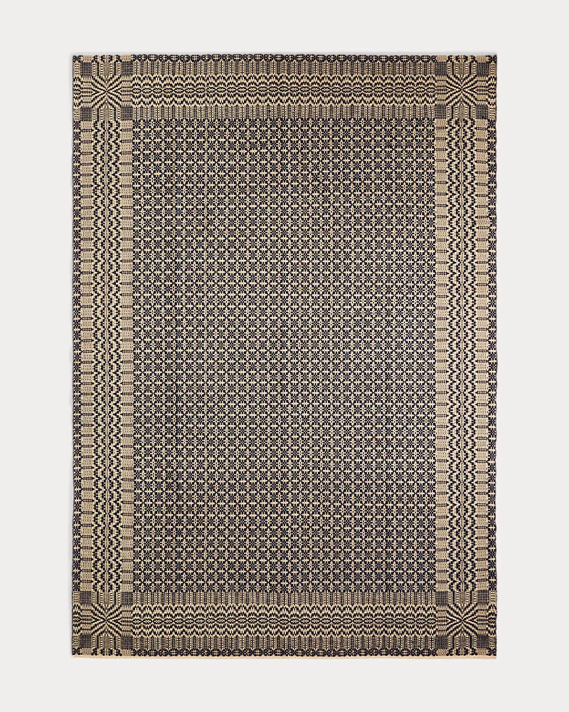 Ralph Lauren Home Handgewebter Jacquard-Teppich Blue