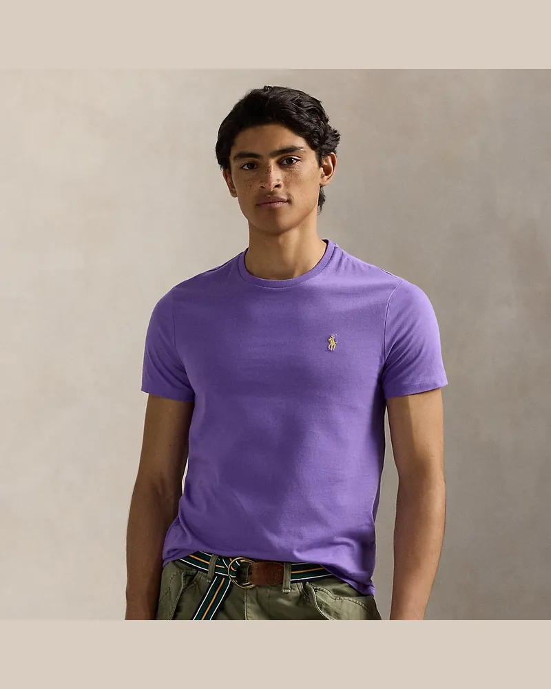 Ralph Lauren Custom-Slim-Fit Jersey-T-Shirt Purple