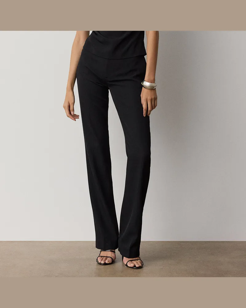 Ralph Lauren Hose Macy aus Woll-Barathea Black