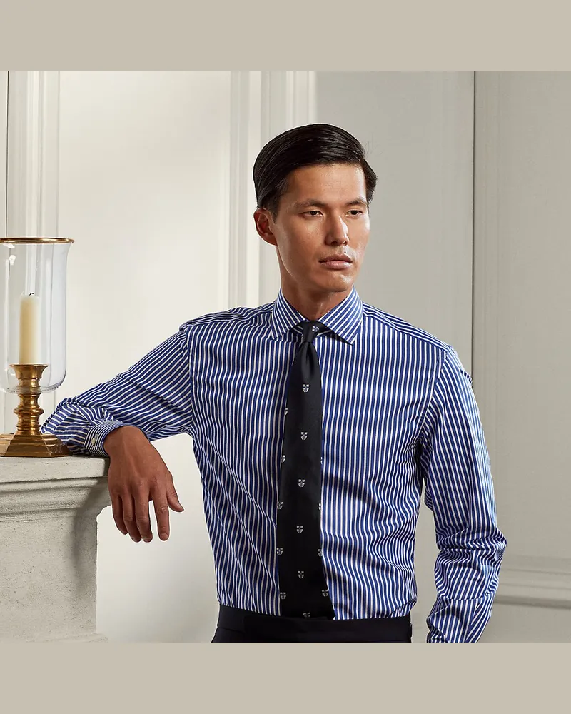 Ralph Lauren Gestreiftes Hemd Blue