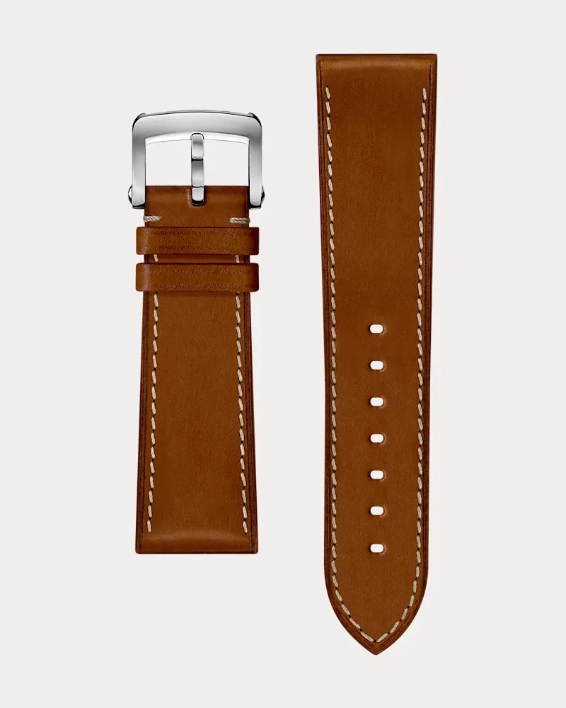 Ralph Lauren 23 x 20 Sporting-Armband, Kalbsleder Tan