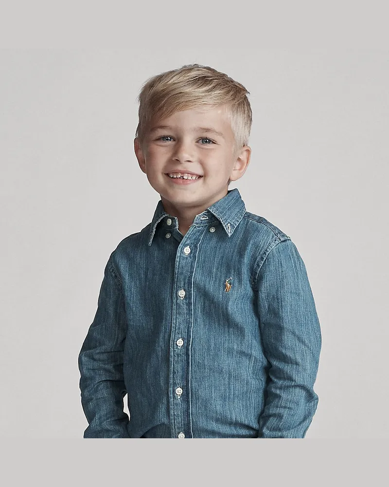 Ralph Lauren Jeanshemd aus Baumwolle Blue