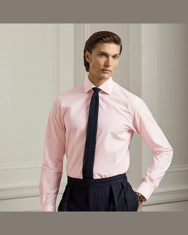 Ralph Lauren Hemd mit Mini-Bengal-Streifen Pink
