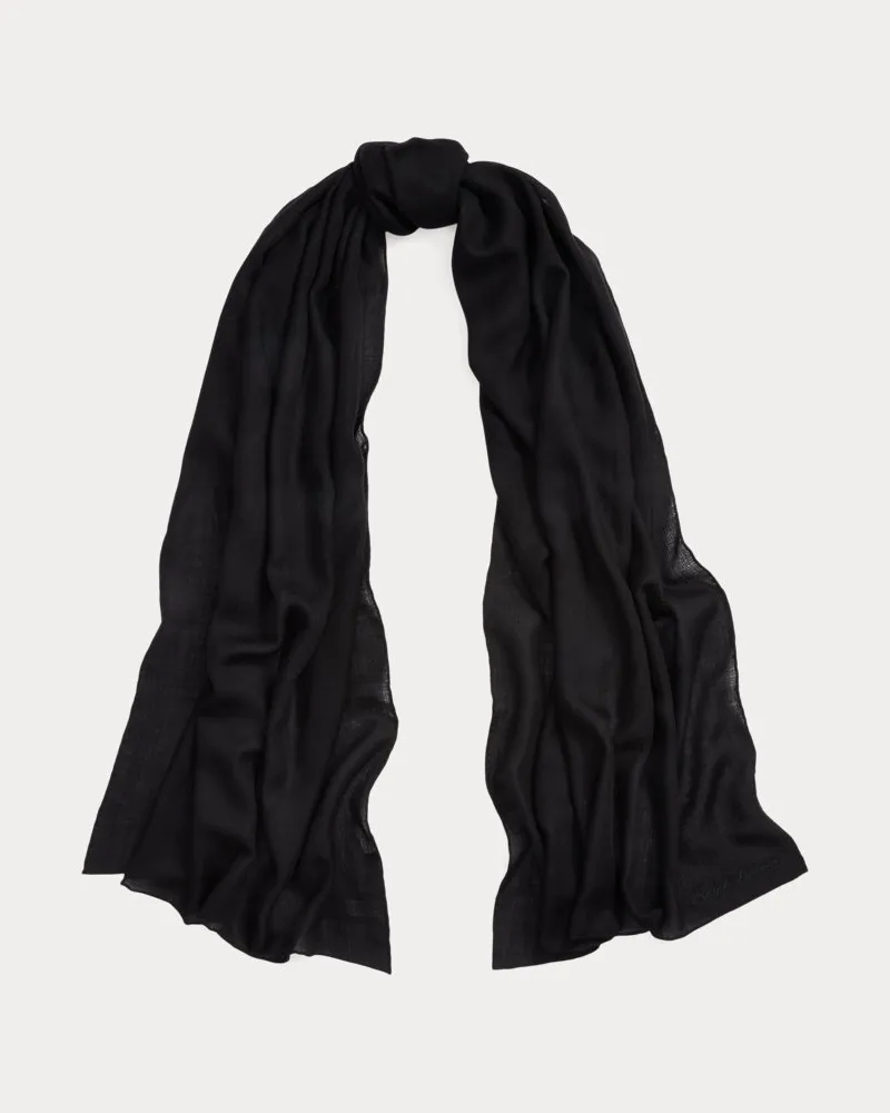 Ralph Lauren Pashmina-Schal aus Kaschmir Black