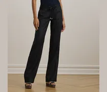 Leinenhose mit weitem Bein