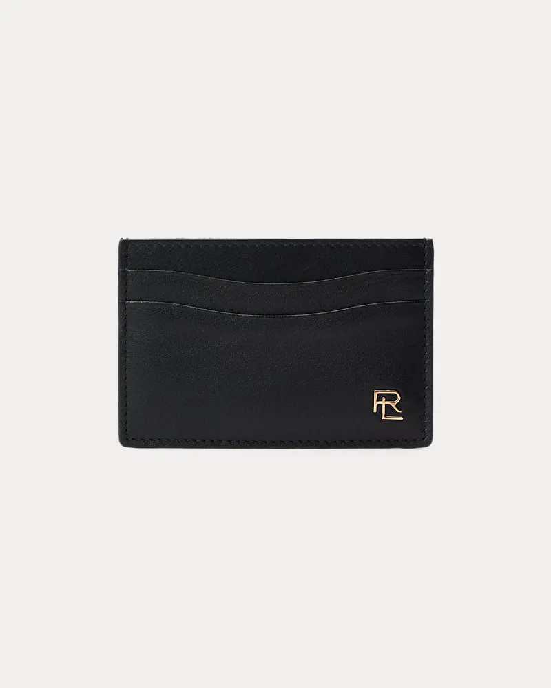 Ralph Lauren Kartenetui mit Monogramm-Schild Black