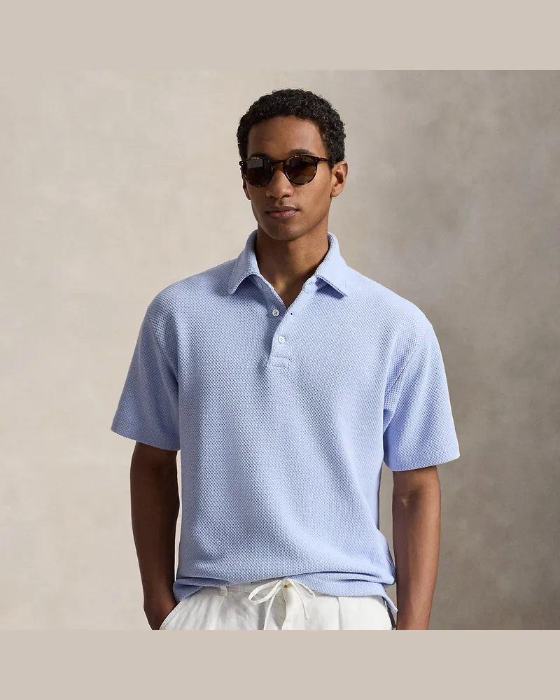 Ralph Lauren Standard-Fit Poloshirt mit Struktur Blue