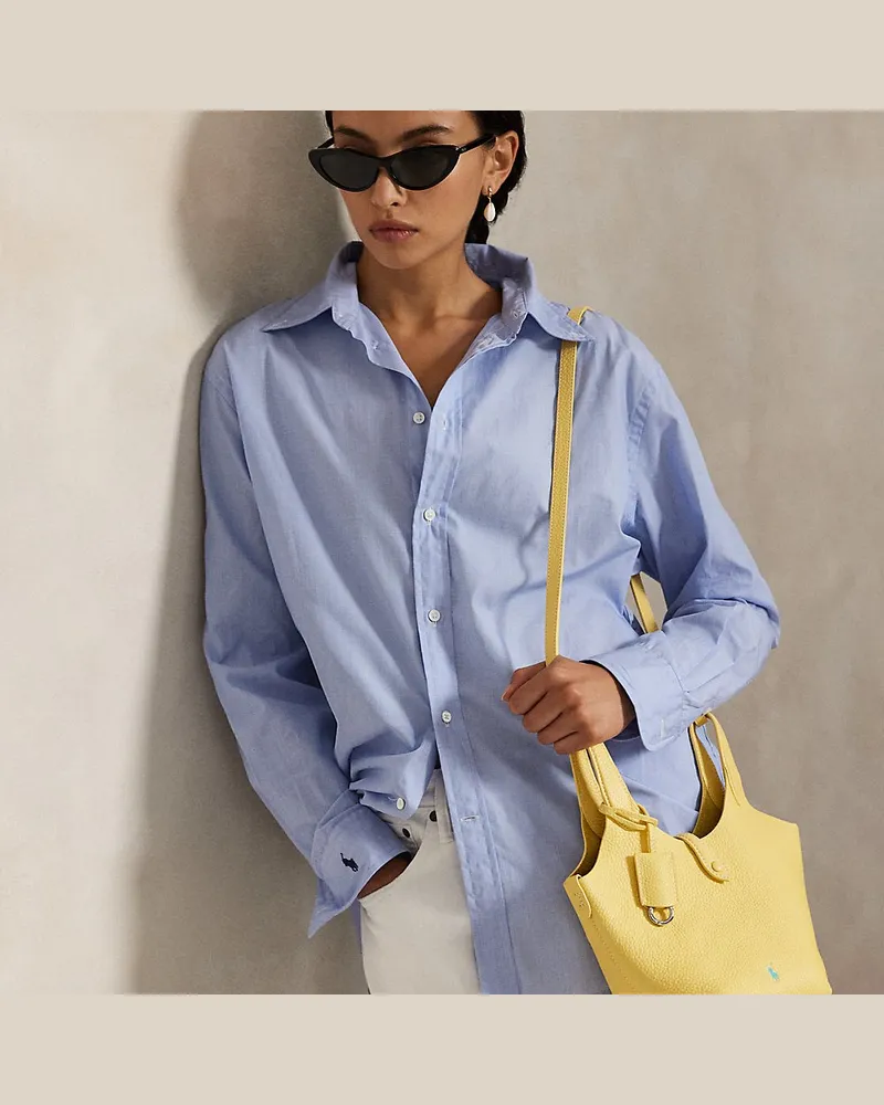 Ralph Lauren Kleine Umhängetasche Polo Play aus Leder Yellow