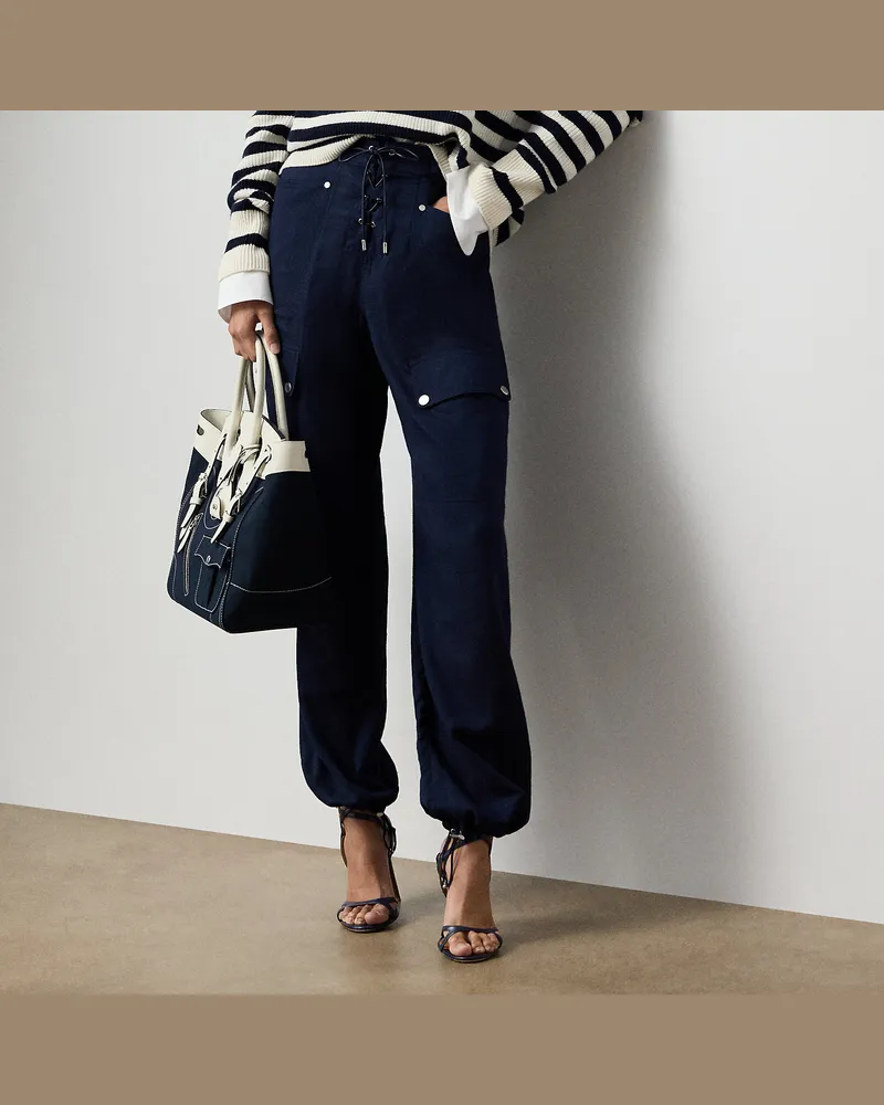 Ralph Lauren Hose Briella aus Ripstop Blue