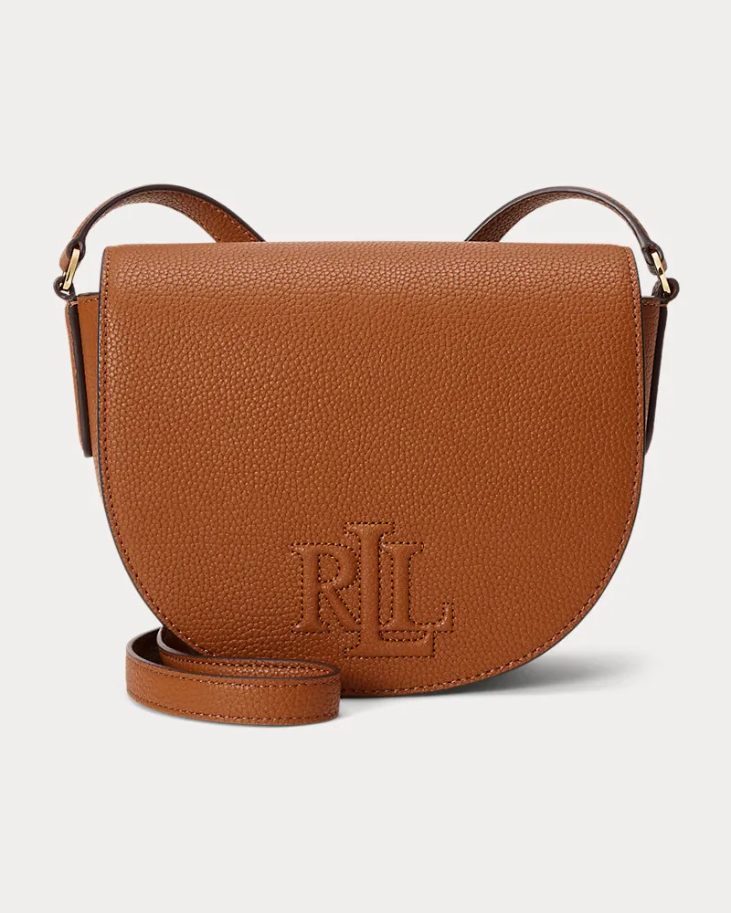 Ralph Lauren Mittelgroße Leder-Umhängetasche Witley Brown