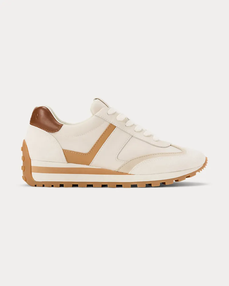 Ralph Lauren Sneaker Dani aus Wildleder und Leder Multi