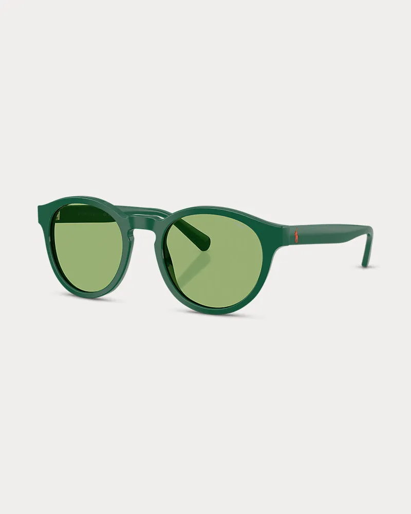 Ralph Lauren Runde Sonnenbrille Color Shop Green