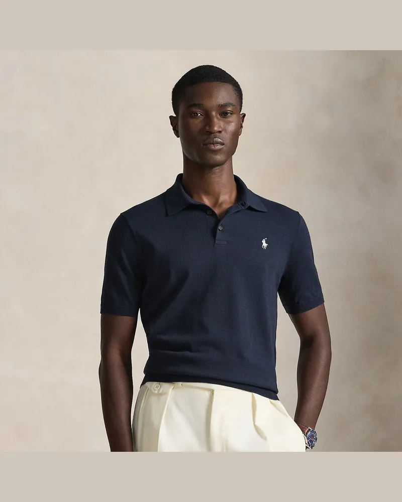 Ralph Lauren Polo-Pullover aus Baumwolle Blue