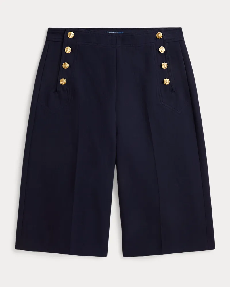 Ralph Lauren Culotte Beaton aus Baumwolle und Wolle Blue