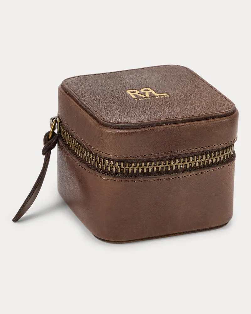 Ralph Lauren Uhrenetui aus Leder Brown